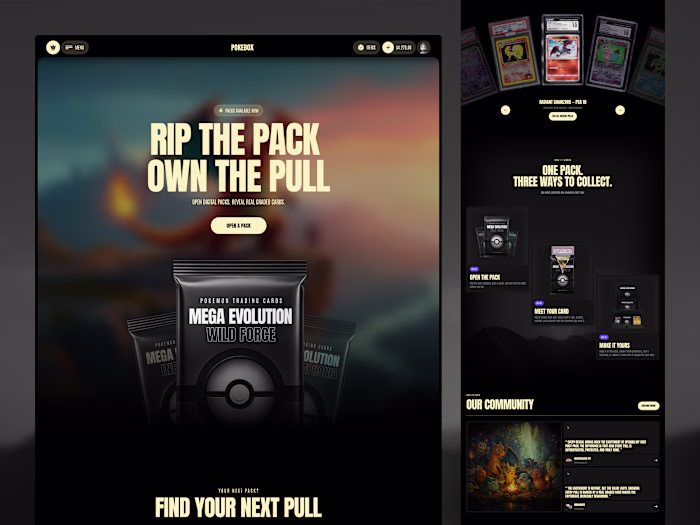 Pokebox - Trading Card Marketplace & Pack Opening Platform