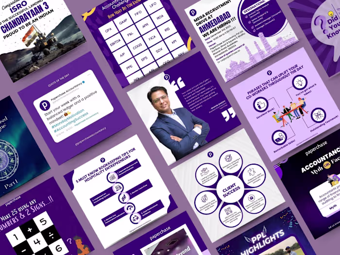 Paperchase Accountancy| Brand Identity + Social Media Profile