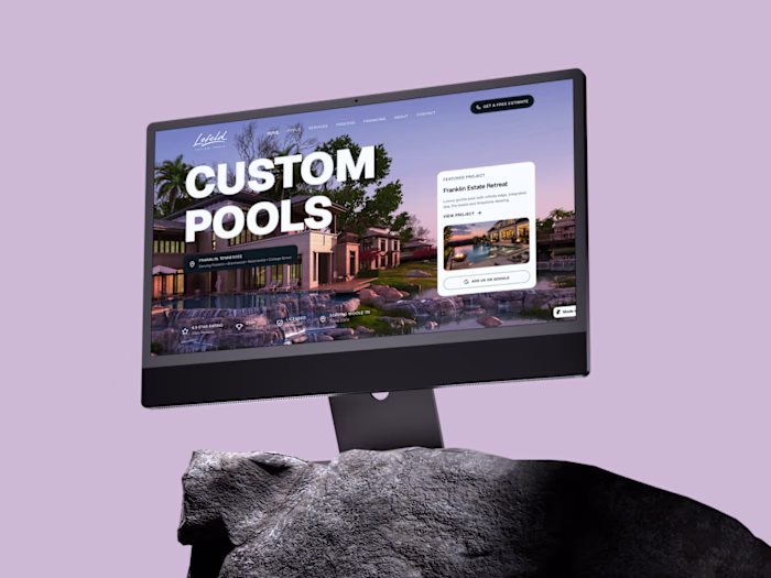 Lefeld Custom Pools Template for Contractors