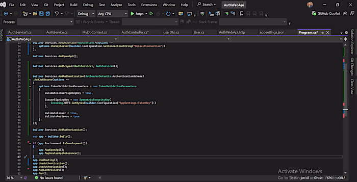AuthWebApi- ASP.NET (http://ASP.NET) CoreWebAPI •