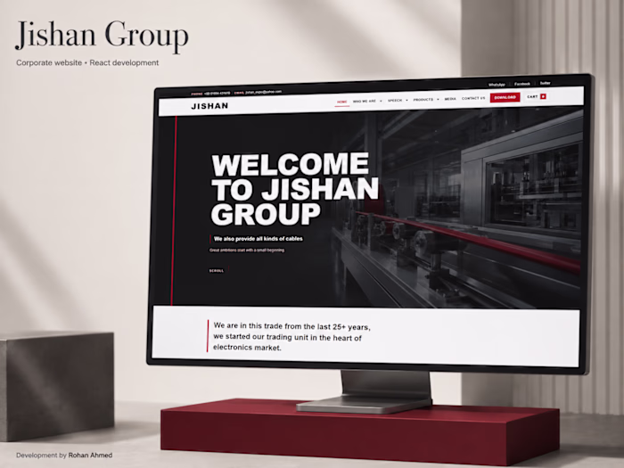 Jishan Group — Corporate Website & B2B Catalogue