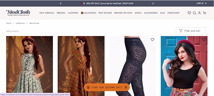Clothing website