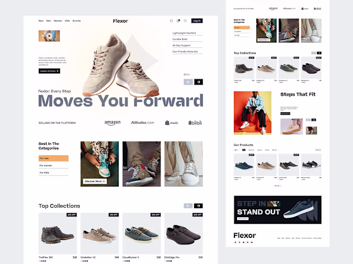 Shoes Ecommerce Landing page|Shopify
