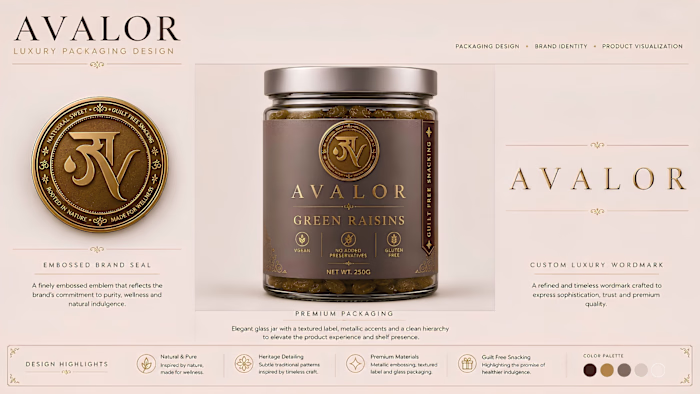 Avalor — Logo & Packaging Design