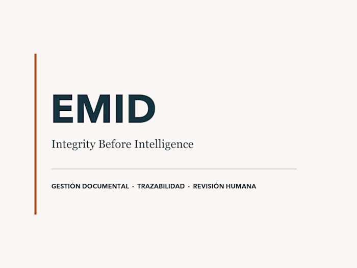 EMID | Integrity Before Intelligence