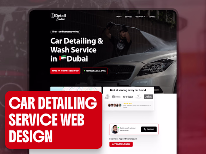 Website Design & CRO for Detail Dubai to maximize inquiries.