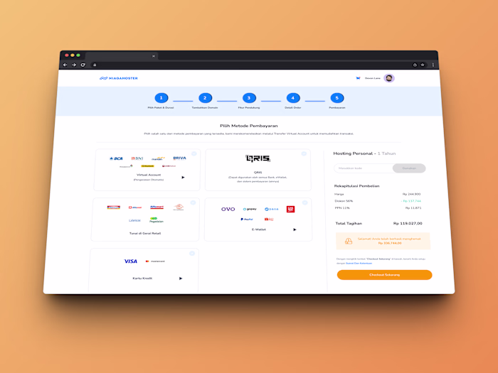 Redesign Niagahoster Checkout Page