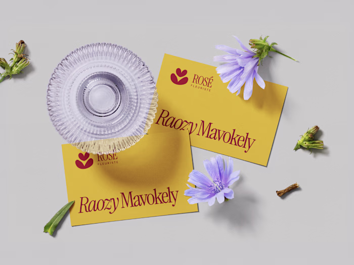 Rosé Fleurist Brand Identity Design
