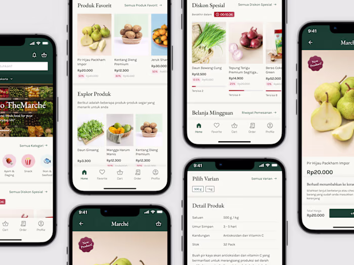 Marche - E-Commerce app by Alfarel Zaki on Dribbble
