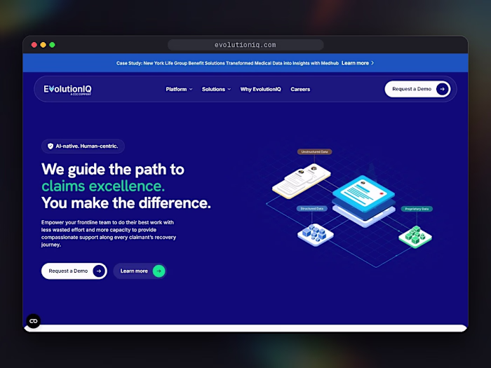 EvolutionIQ: visual design and UI in Figma