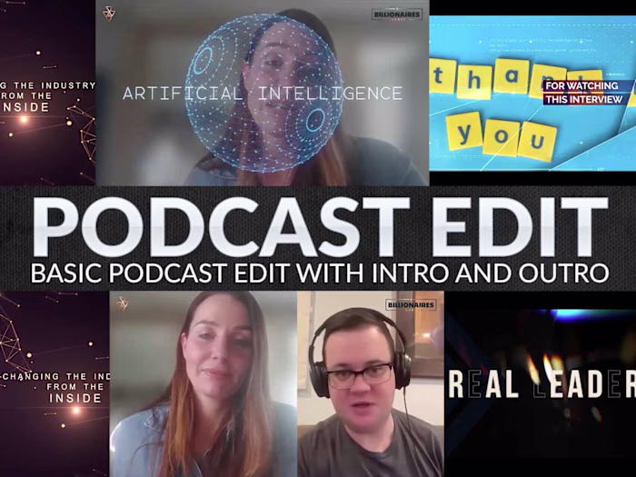 Basic podcast edit with Intro