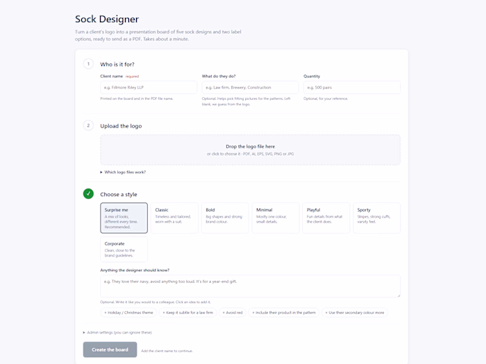 Sockrates AI Designer