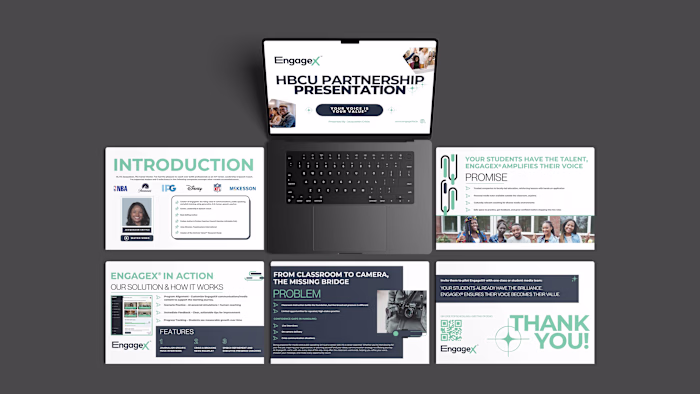 EngageX™ HBCU Pitch Deck Design


Created