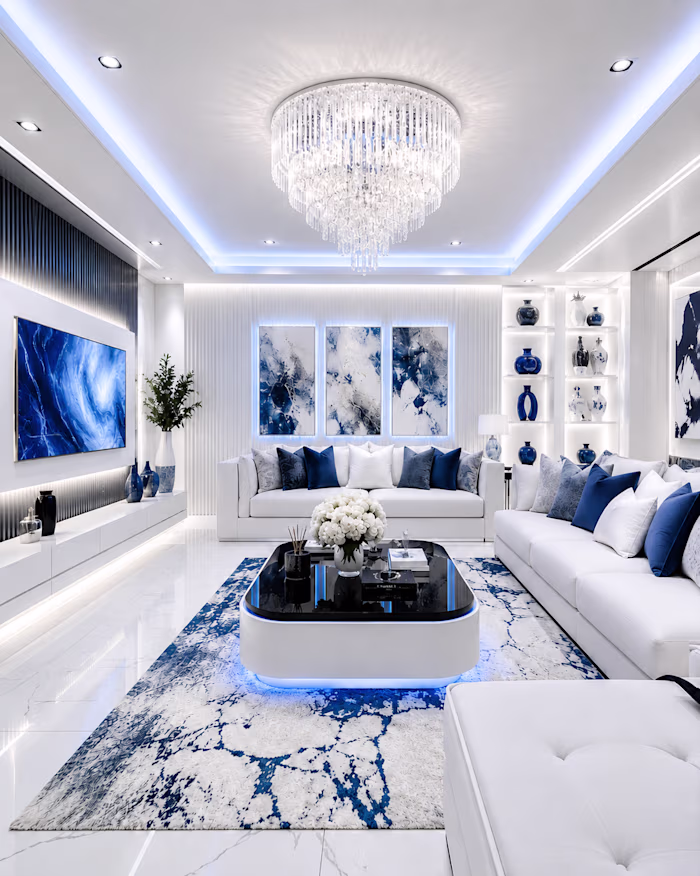 Luxury Living Room Interior Visualization

This