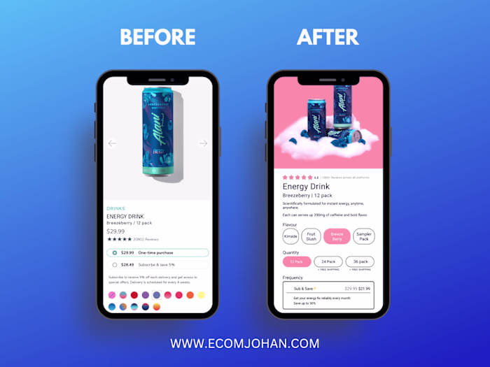 Redesign for Alani Nutrition 