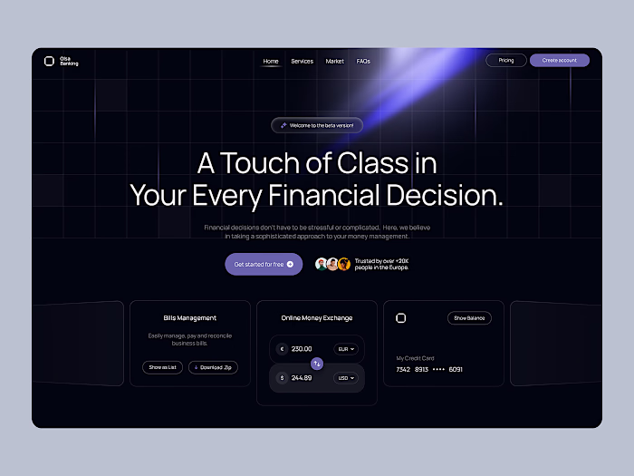 Financial  Web UI