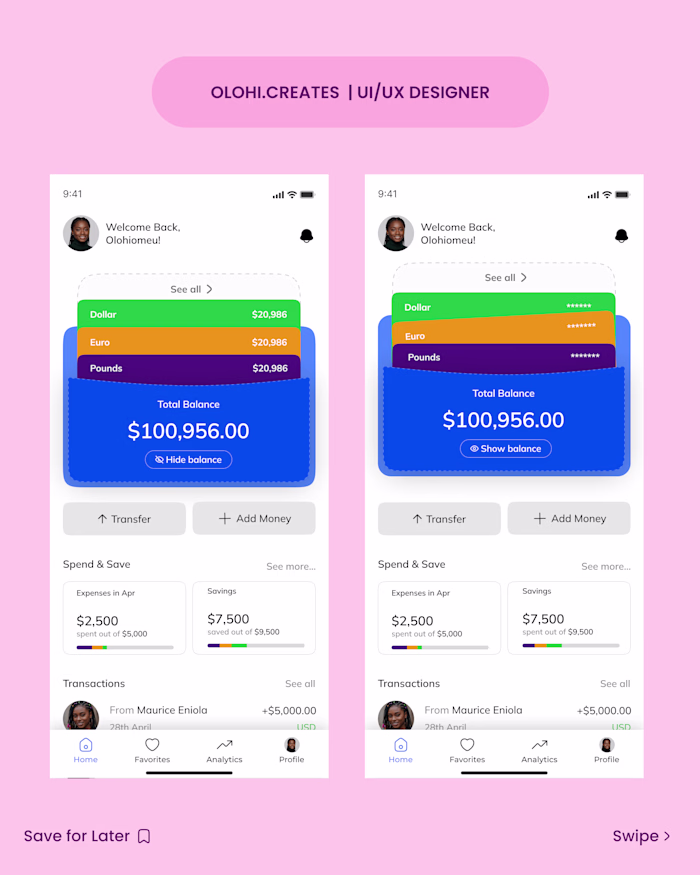 A Modern Finance App