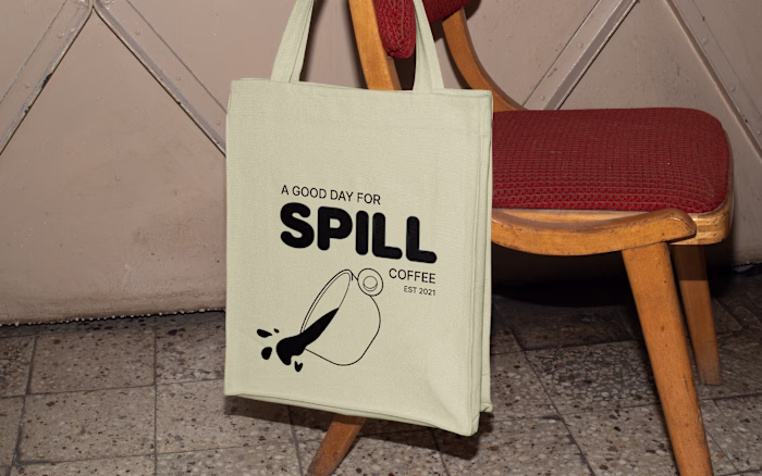 Spill coffee