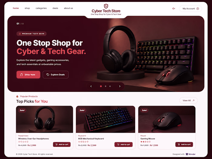 Cyber Tech Store – E-Commerce