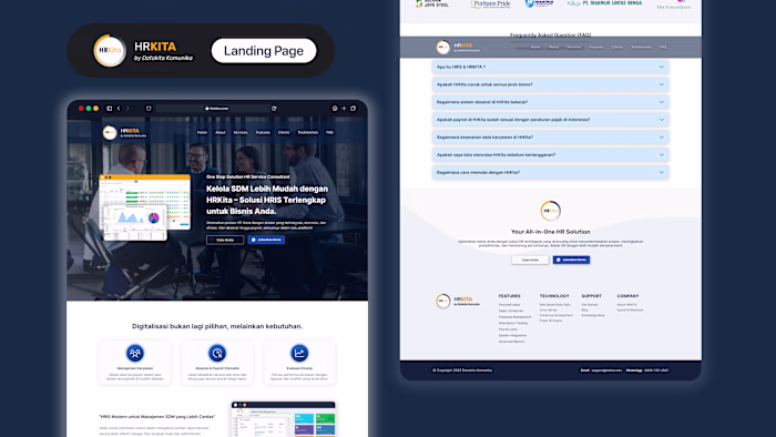HRKita Landing Page Project