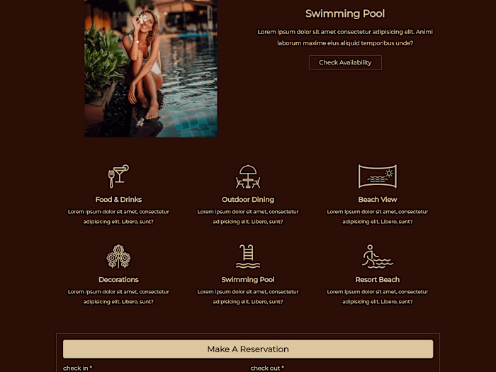 hotel website
