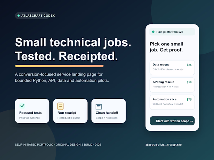 Conversion-Focused Technical Services Landing Page