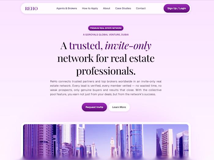 Reho.ae (GoRoyals) Website Design + SaaS style Explainer Video