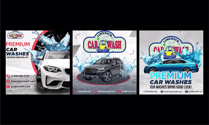 Post Design for car washing company on Behance