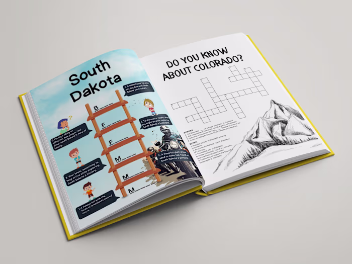 Innovative Puzzle Book Layout for Enhanced Activity Experience!