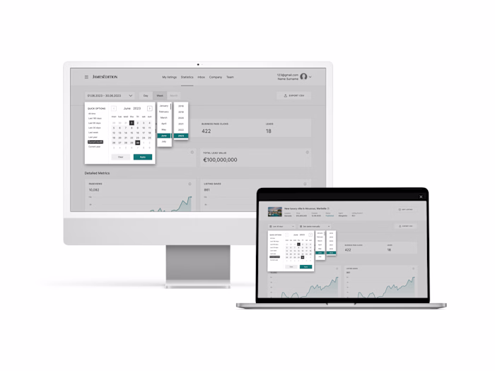 Customised date picker
