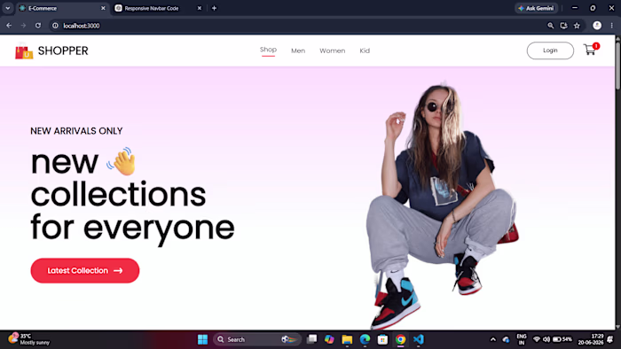 Shopper – Modern E-Commerce Website
Designed