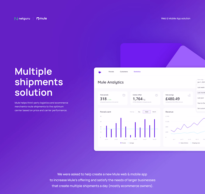 Mule – multiple shipments solution on Behance