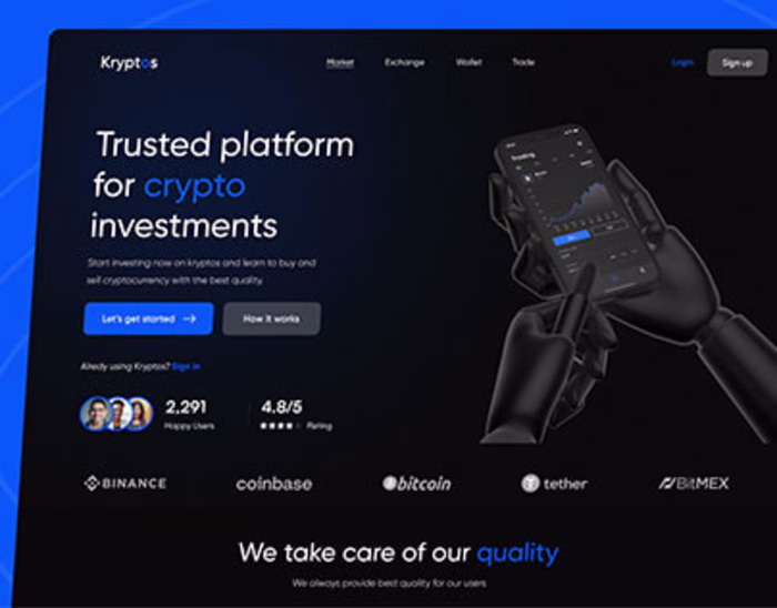 CRYPTO LANDING PAGE