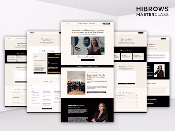 HIBROWS Masterclass — A Luxe Beauty-Business Academy on Kajabi