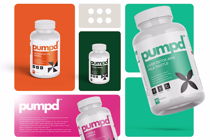 Pumpd Supplement Label Design