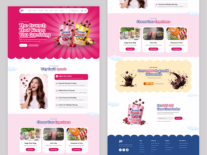 Design a Responsive Landing Page for SnackBurst Ecommerce