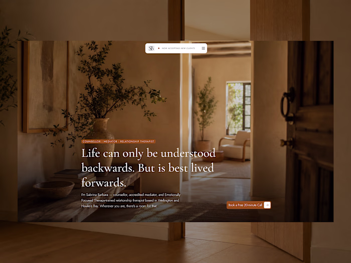 Personal Hub Framer Website Development for Sabrina Barbara