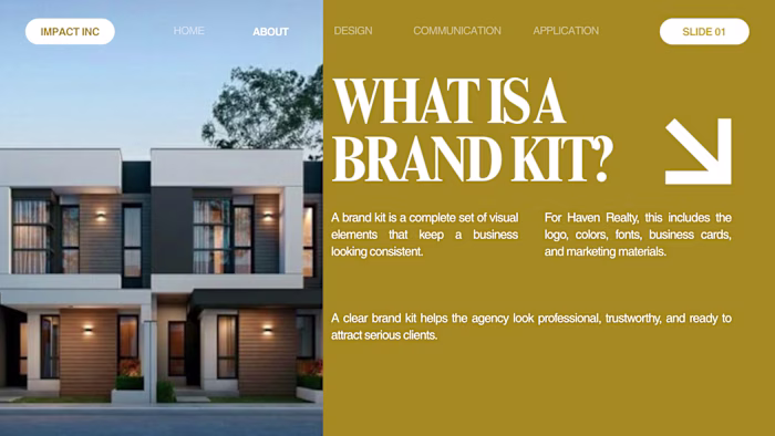 Professional brand identity kit designed
