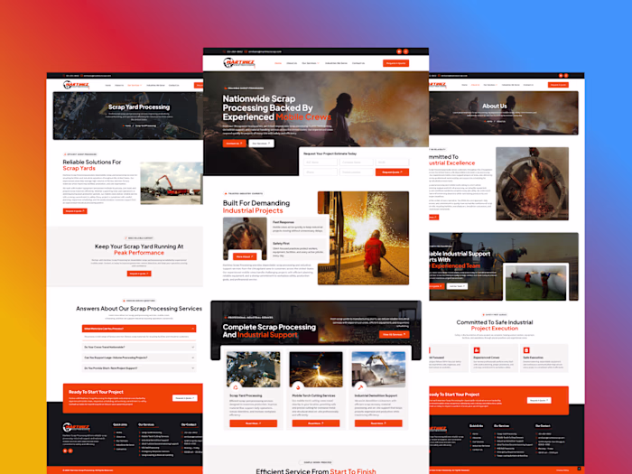 Industrial Scrap Processing Website Design for Martinez Scrap