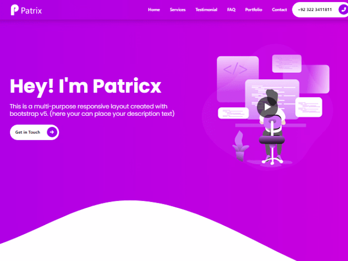 I have created a Business Model Website (Patrix)