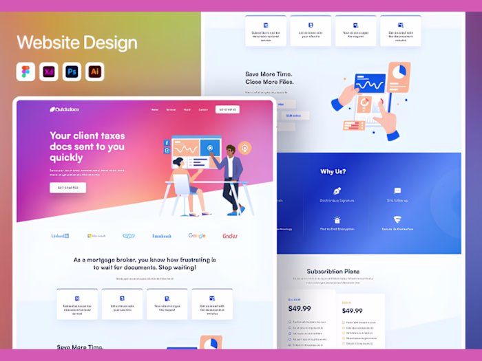 QuickDocs Landing page design

Designed a