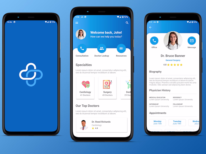 Flutter Mobile App for Health Tracker