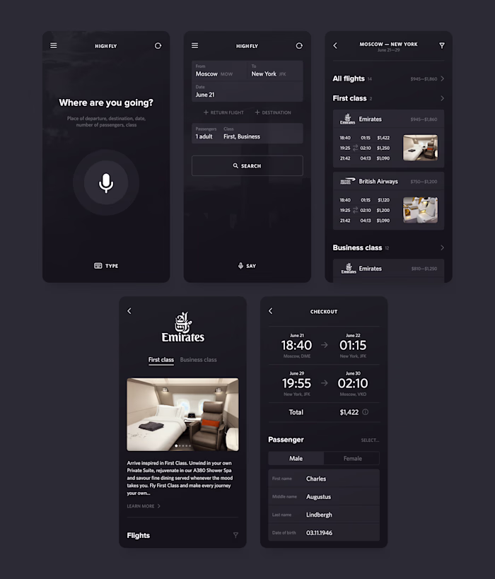 Highfly app.
