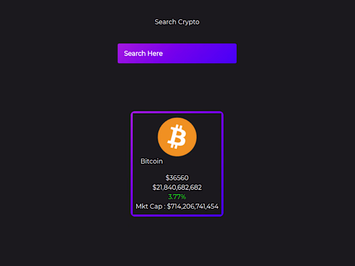 Real-Time Cryptocurrency Tracker