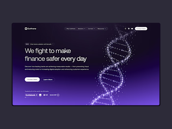 Website design for a Fintech
