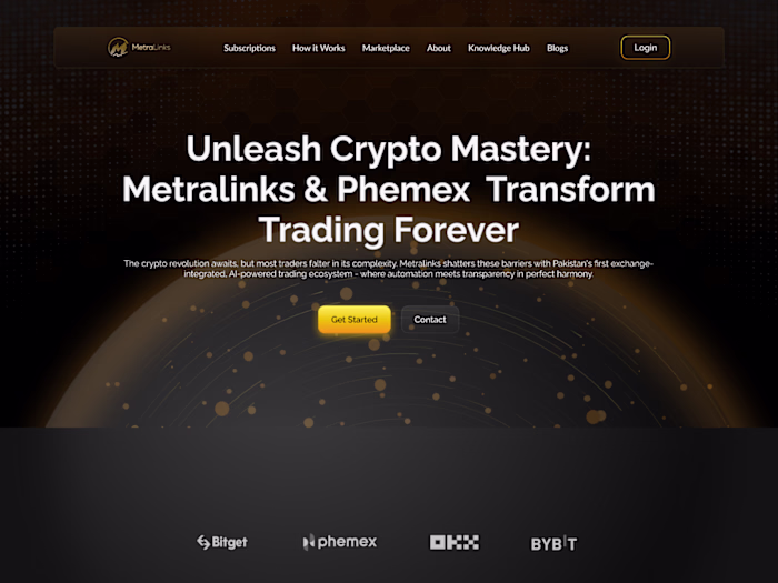 Metralinks landing page