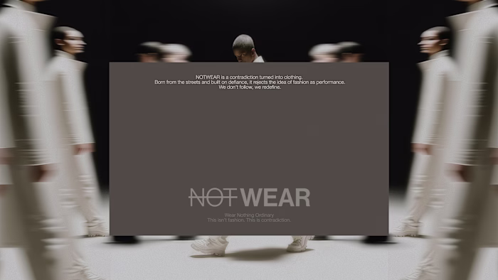 Visual system and creative direction for NOTWEAR; I wanted t...
