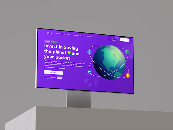 ClymeX landing page development