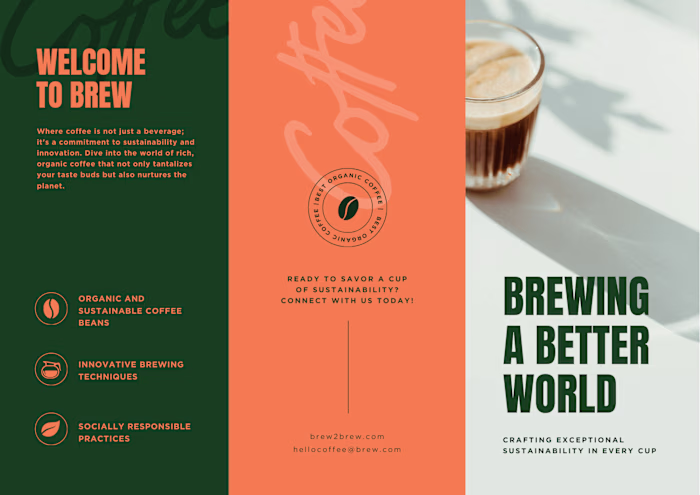 Modern brochure design