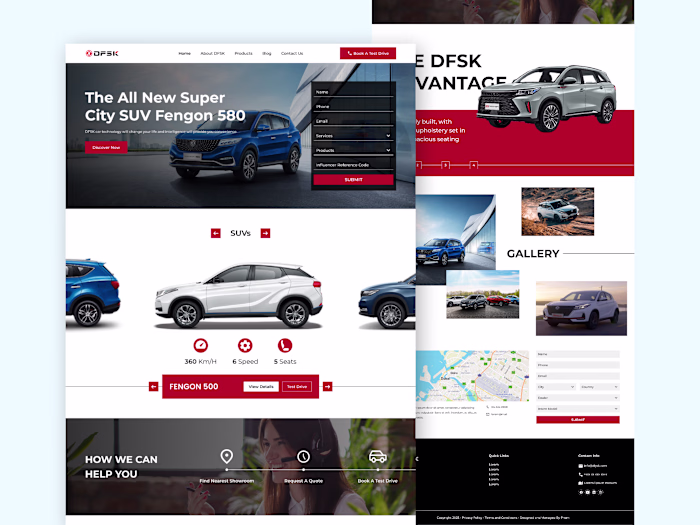 DFSK Landing Page UI